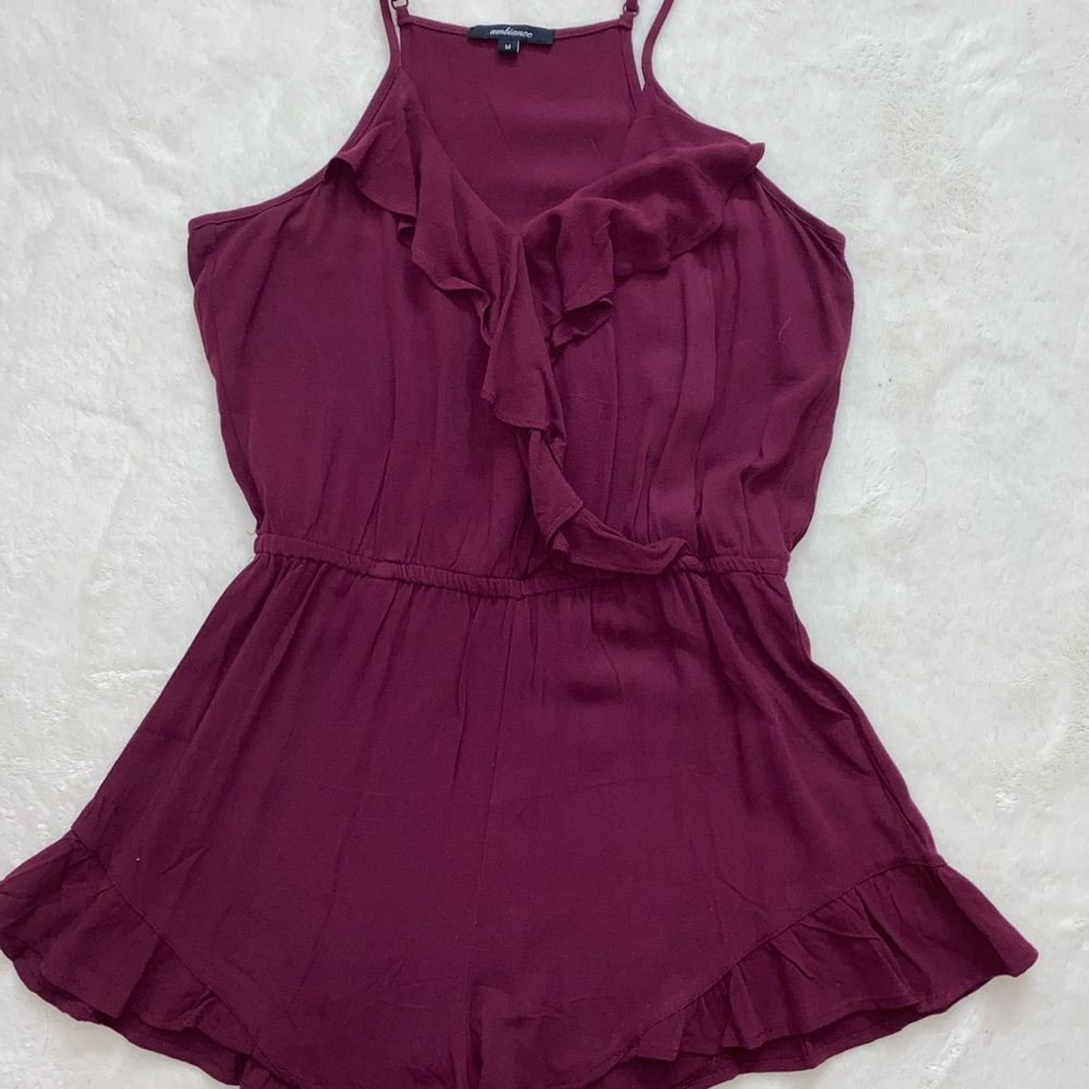 Burgundy romper